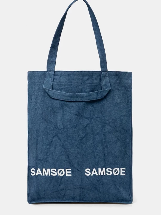 Obrázek produktu Samsoe Samsoe Bavlněná kabelka Samsoe Samsoe SALUCCA Samsøe Samsøe modrá