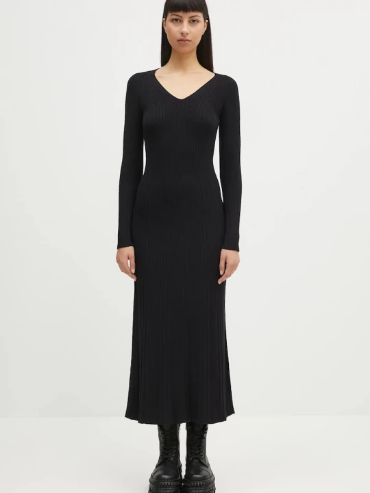 Obrázek produktu Samsoe Samsoe Šaty Samsoe Samsoe Sacheryl V-Neck Samsøe Samsøe černá
