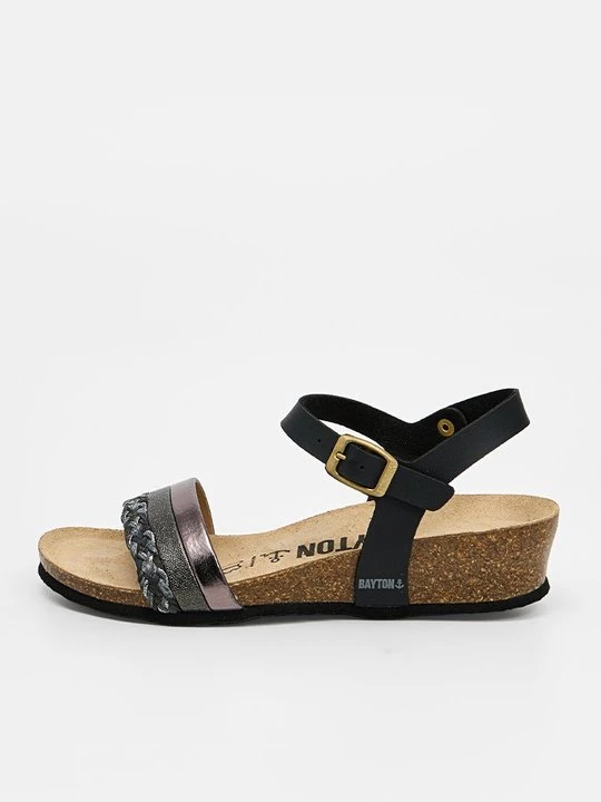 Obrázek produktu Sandály na klínu BAYTON černá