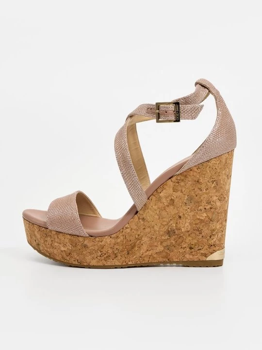 Obrázek produktu Sandály na klínu Jimmy Choo světle růžová