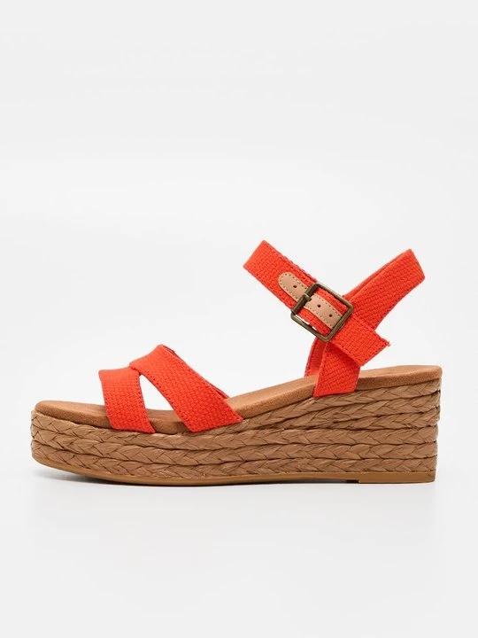 Obrázek produktu Sandály na klínu Toms červená