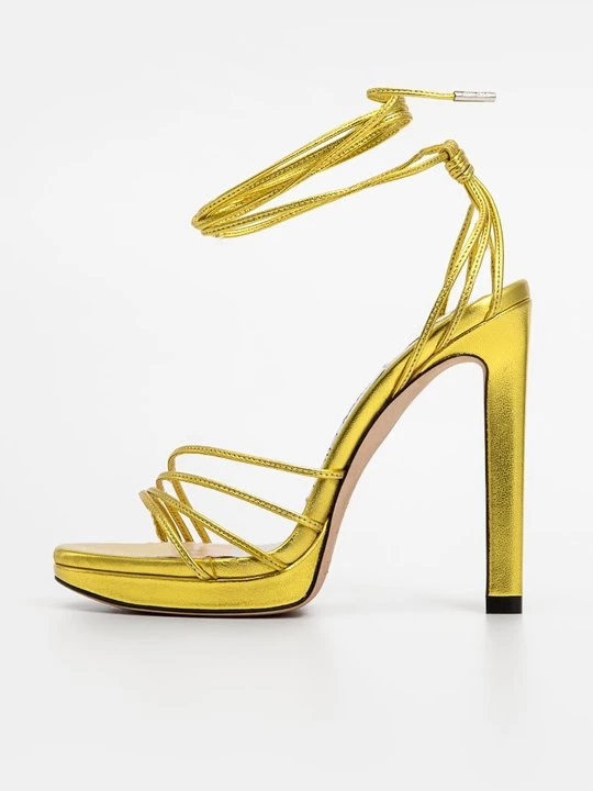Obrázek produktu Sandály na platformě Jimmy Choo zlatá barva