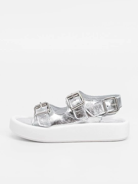 Obrázek produktu Sandály na platformě MM6 Maison Margiela stříbrná barva