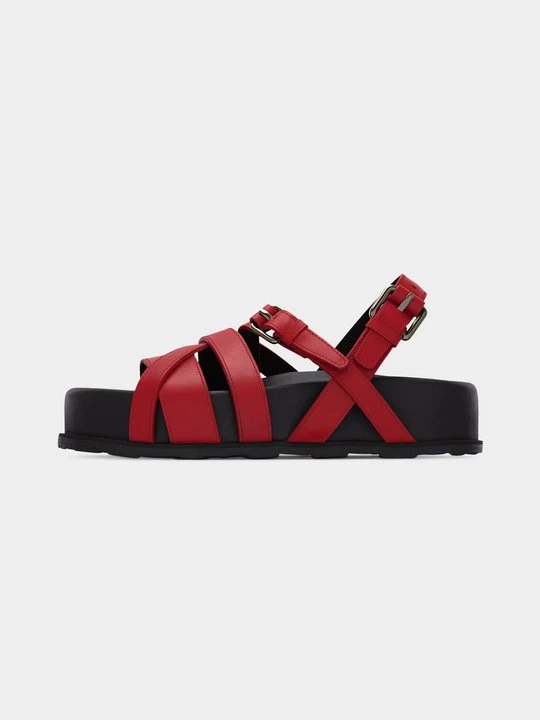 Obrázek produktu Sandály na platformě MOSCHINO červená