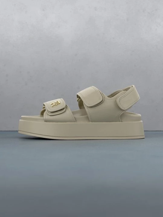 Obrázek produktu Sandály na platformě Tommy Hilfiger béžová