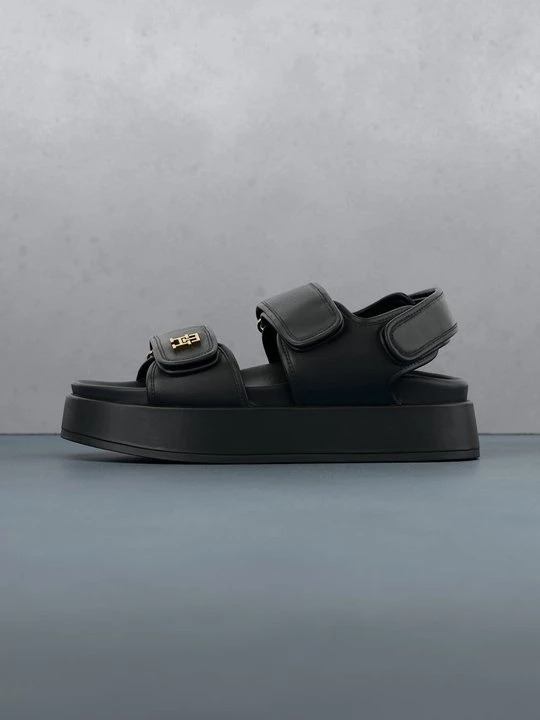 Obrázek produktu Sandály na platformě Tommy Hilfiger černá