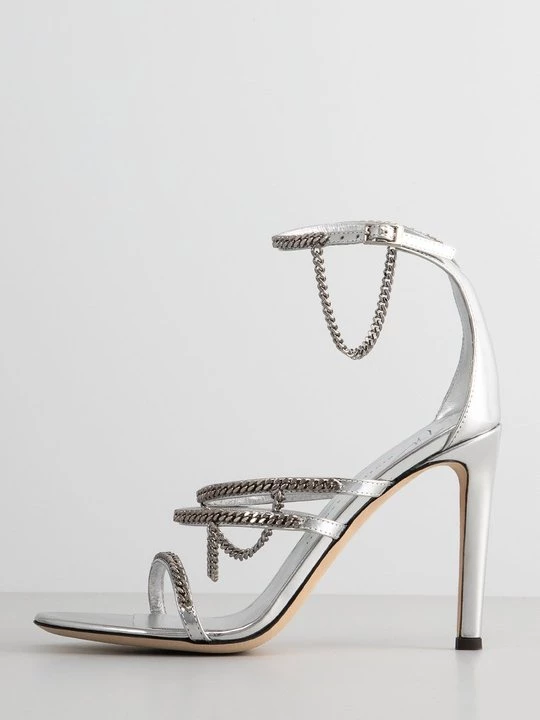 Obrázek produktu Sandály na vysokém podpatku Giuseppe Zanotti stříbrná barva