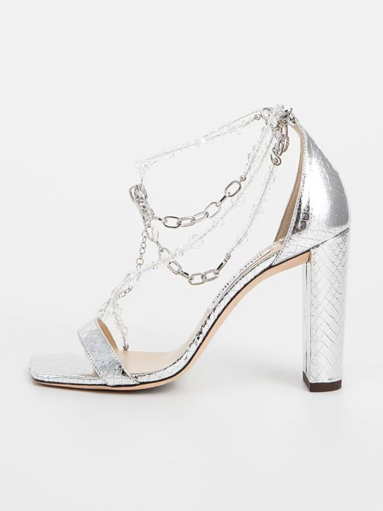 Obrázek produktu Sandály na vysokém podpatku Jimmy Choo stříbrná barva