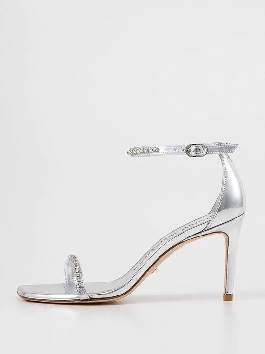 Obrázek produktu Sandály na vysokém podpatku Stuart Weitzman stříbrná barva