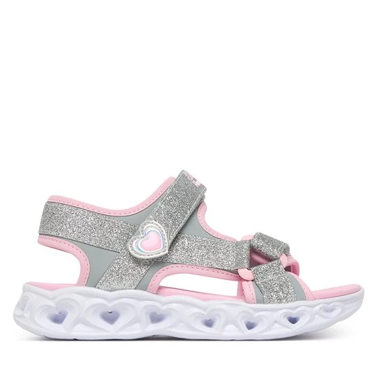 Obrázek produktu Sandály Skechers S-Lights: Heart Lights Sandal - Sugar Sparks 303114L/SLPK Stříbrná