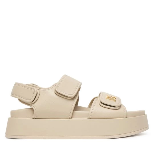 Obrázek produktu Sandály Tommy Hilfiger Leather Sporty Platform Sandal FW0FW09119 Béžová