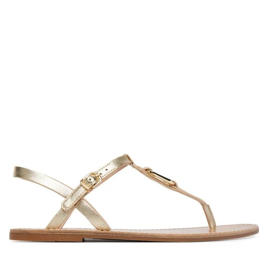Obrázek produktu Sandály Tommy Hilfiger Leather Thong Sandal Gold FW0FW09331 Zlatá
