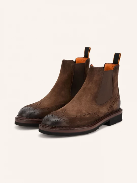 Obrázek produktu Santoni Chelsea Boots Kalamaboot tmavě hnědá