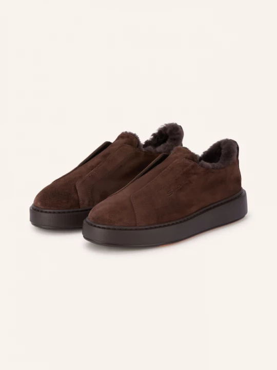 Obrázek produktu Santoni Nazouvací Tenisky Victory tmavě hnědá