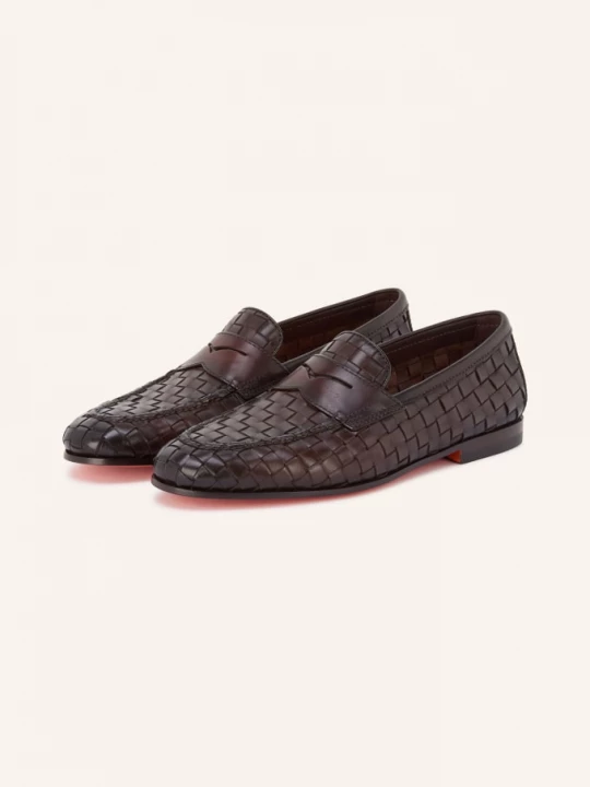 Obrázek produktu Santoni Penny Loafery Door tmavě hnědá