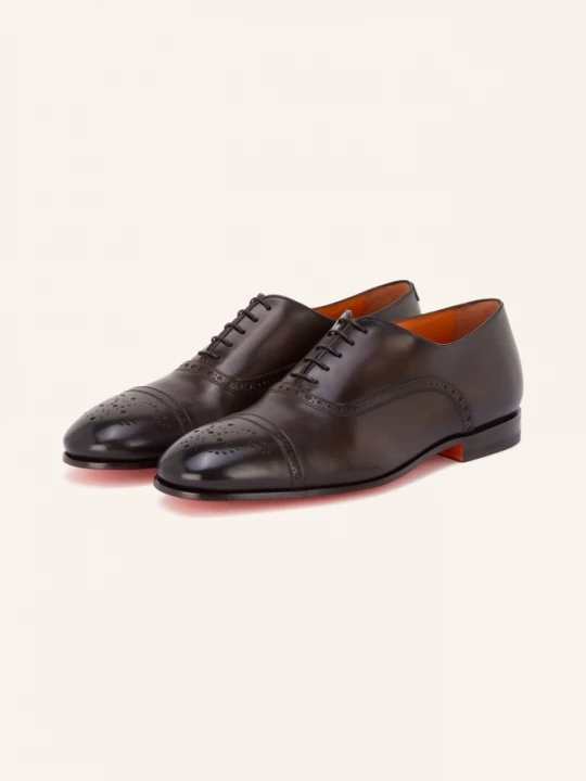 Obrázek produktu Santoni Šněrovací Boty Gentry tmavě hnědá