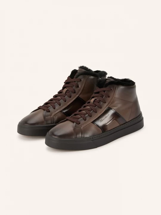 Obrázek produktu Santoni Vysoké Sneakersy tmavě hnědá