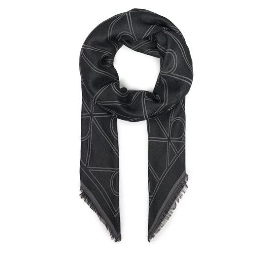 Obrázek produktu Šátek Calvin Klein Emblem Aop Contrast Lw Square Sc LV04F8077G Černá