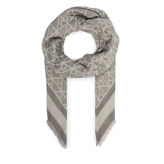 Obrázek produktu Šátek Calvin Klein Emblem Aop Jacquard Square Scarf LV04F8080G Šedá