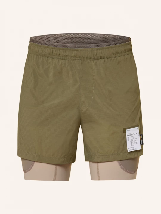 Obrázek produktu Satisfy Běžecké Šortky 2V1 Techsilk™ Cordura® 8in olivová