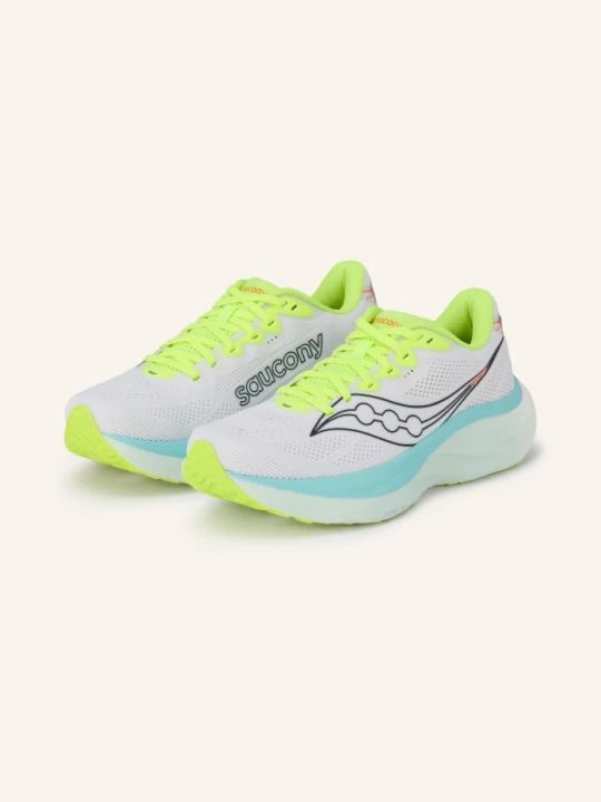 Obrázek produktu Saucony Běžecké Boty Ride 19 bílá / neonově žlutá / tyrkysová