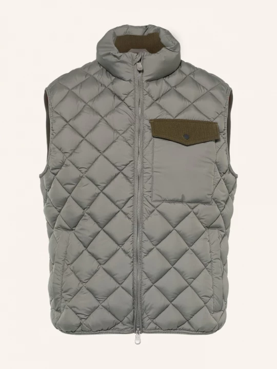 Obrázek produktu Save The Duck Prošívaná Vesta Fabrice Z Kombinace Materiálů khaki