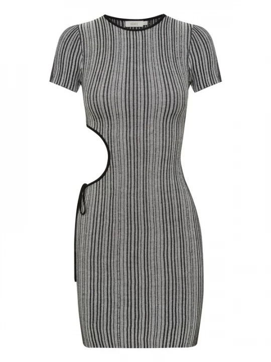 Obrázek produktu Sável Šaty 'MIELLE MINI DRESS'  šedá / černá
