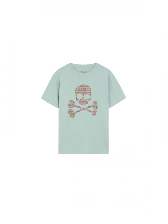 Obrázek produktu Scalpers Tričko 'Ikat Skull Tee' mátová