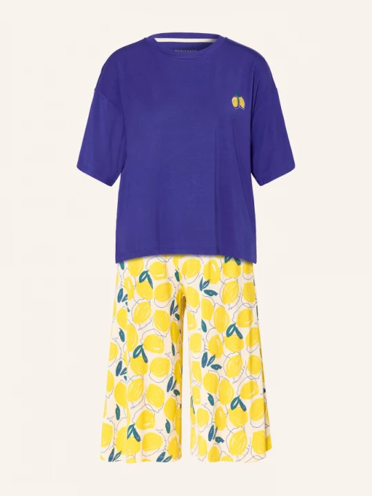 Obrázek produktu Schiesser 3/4 Pyžamo Casual Fashion tmavě modrá / tmavě žlutá