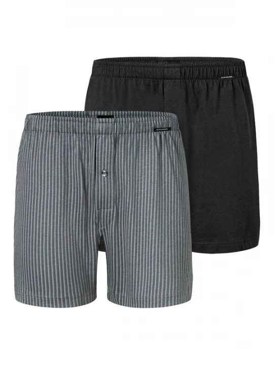 Obrázek produktu SCHIESSER Boxerky 'Basic'  šedá / černá