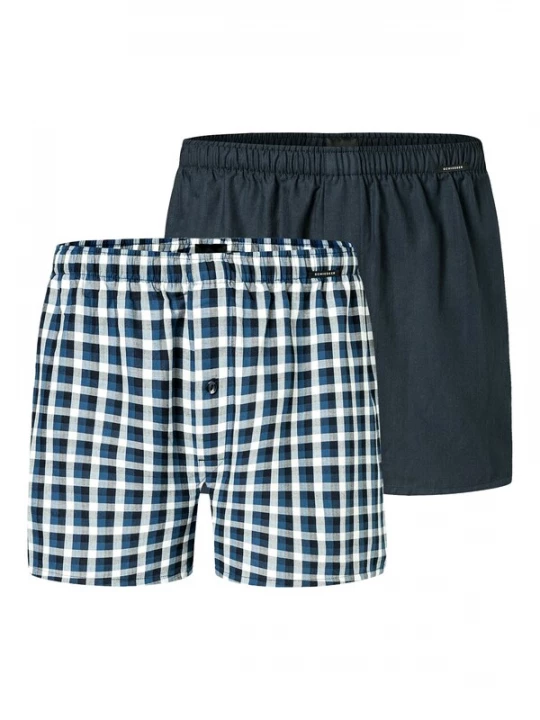 Obrázek produktu SCHIESSER Boxerky marine modrá / bílá