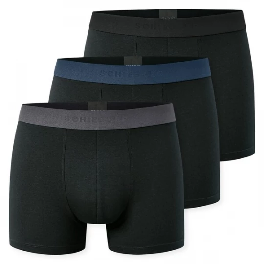 Obrázek produktu SCHIESSER Boxerky modrá / hnědá / ostružinová / černá