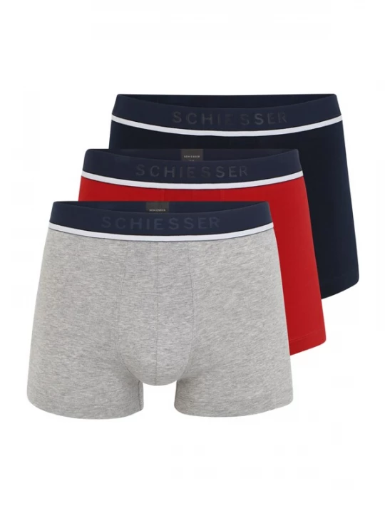 Obrázek produktu SCHIESSER Boxerky  námořnická modř / šedá / červená / bílá