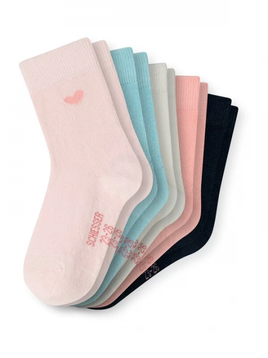 Obrázek produktu SCHIESSER Ponožky 'Rainbow' režná / světlemodrá / růžová / černá