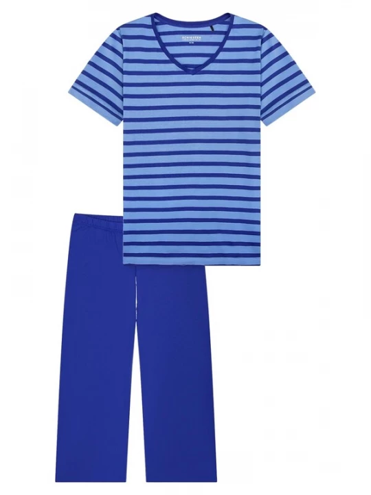 Obrázek produktu SCHIESSER Pyžamo 'Casual Essentials' královská modrá / tmavě modrá