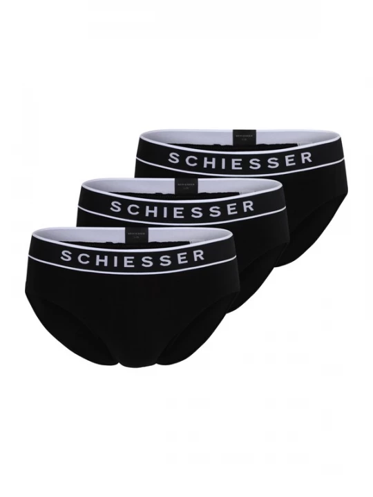 Obrázek produktu SCHIESSER Slipy  černá / bílá