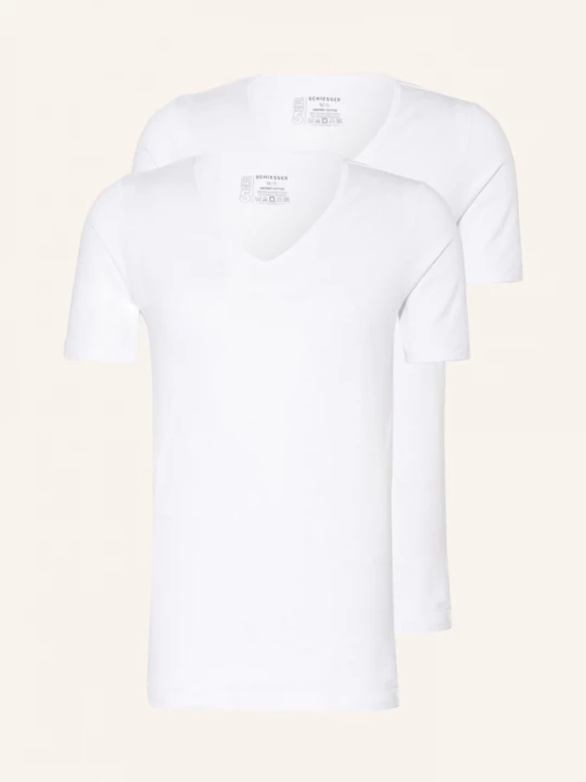 Obrázek produktu Schiesser Trička S Výstřihem Do V 95/5, 2 Kusy V Balení bílá