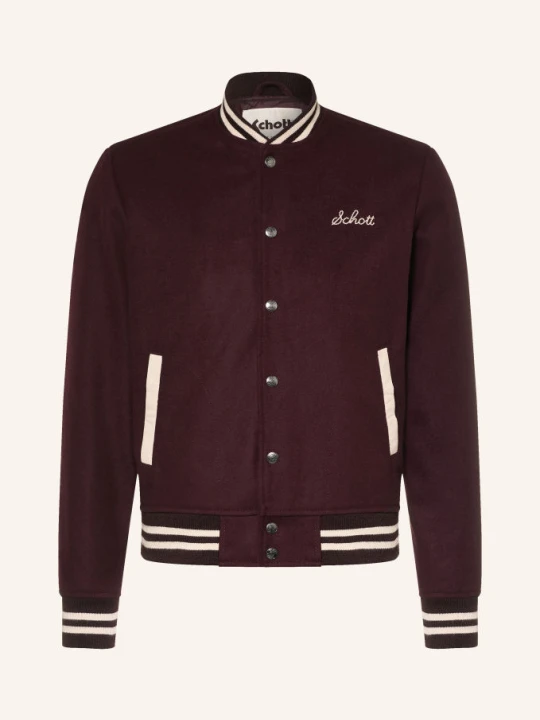 Obrázek produktu Schott Nyc Bomber tmavě červená / krémová