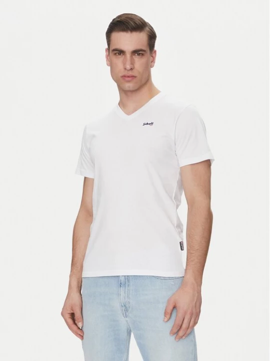 Obrázek produktu Schott NYC T-Shirt TSCASUALV Bílá Regular Fit