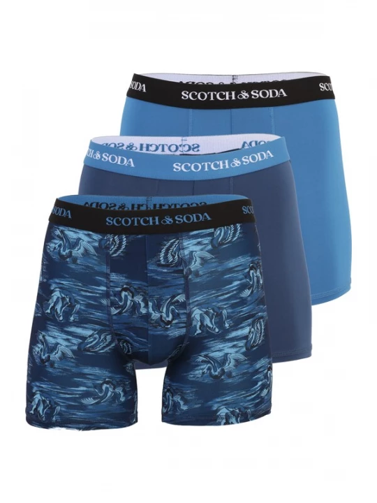 Obrázek produktu SCOTCH & SODA Boxerky námořnická modř / enciánová modrá / královská modrá