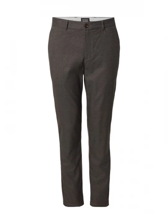 Obrázek produktu SCOTCH & SODA Chino kalhoty 'Stuart' hnědý melír