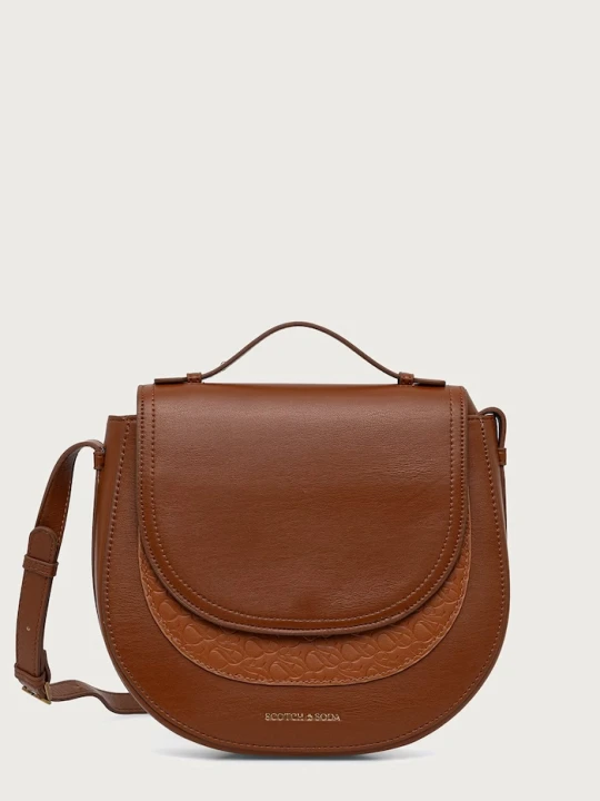 Obrázek produktu Scotch & Soda crossbody kabelka dámská z imitace kůže hnědá