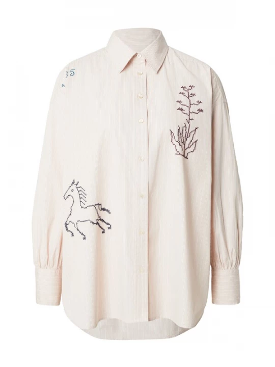 Obrázek produktu SCOTCH & SODA Halenka hnědá / pink / černá / bílá