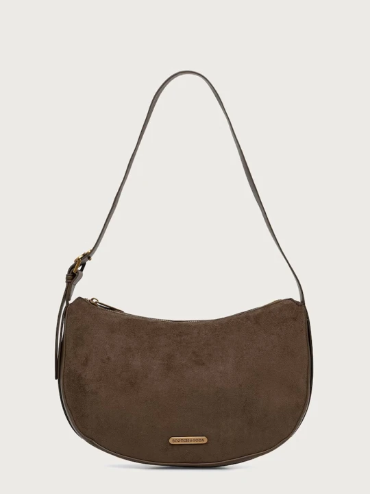 Obrázek produktu Scotch & Soda hobo kabelka dámská z imitace semiše zelená