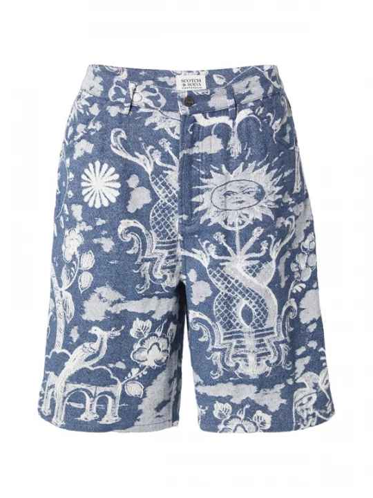 Obrázek produktu SCOTCH & SODA Kalhoty námořnická modř / přírodní bílá