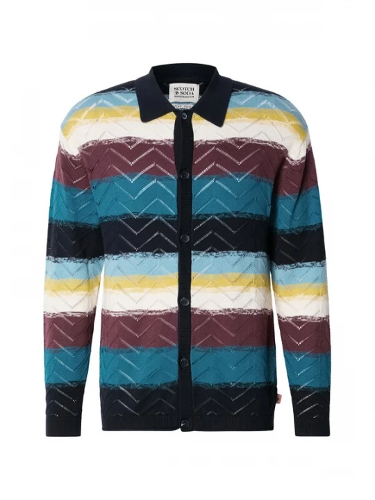 Obrázek produktu SCOTCH & SODA Kardigan marine modrá / petrolejová / bobule / bílá
