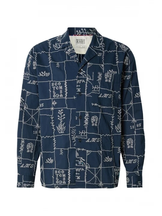 Obrázek produktu SCOTCH & SODA Košile marine modrá / bílá