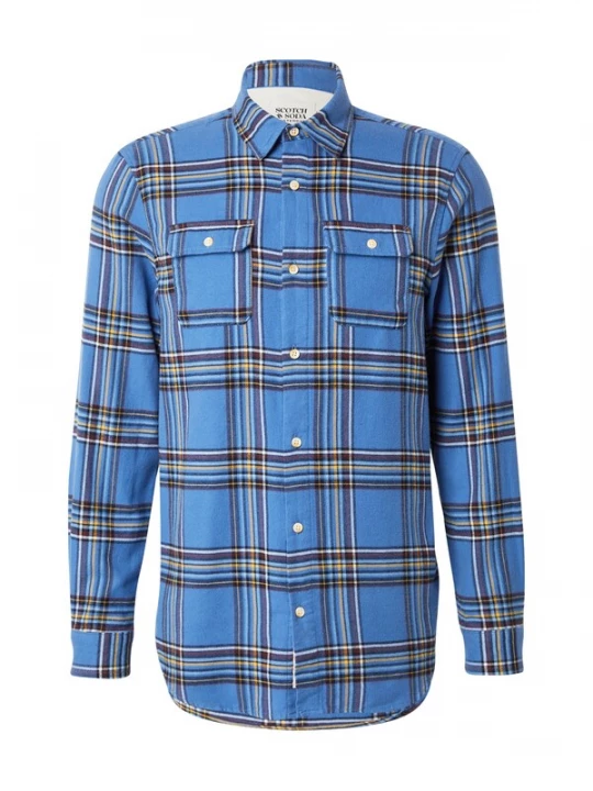 Obrázek produktu SCOTCH & SODA Košile modrá džínovina / žlutá / bordó / offwhite