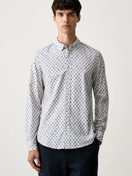 Obrázek produktu Scotch & Soda košile pánská bavlněná modrá