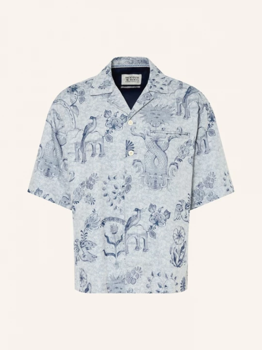Obrázek produktu Scotch & Soda Letní Košile Volného Střihu tmavě modrá / modrá
